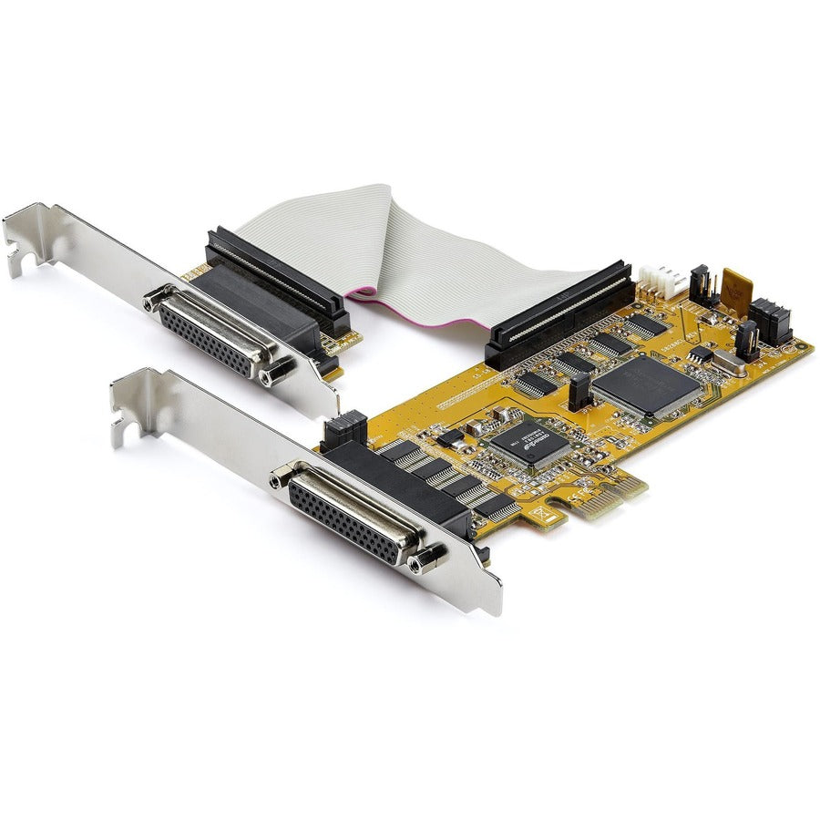 StarTech.com 8-Port PCI Express RS232 Serial Adapter Card -PCIe to Serial DB9 Controller 16C1050 UART - Low Profile - 15kV ESD - Win/Linux PEX8S1050LP