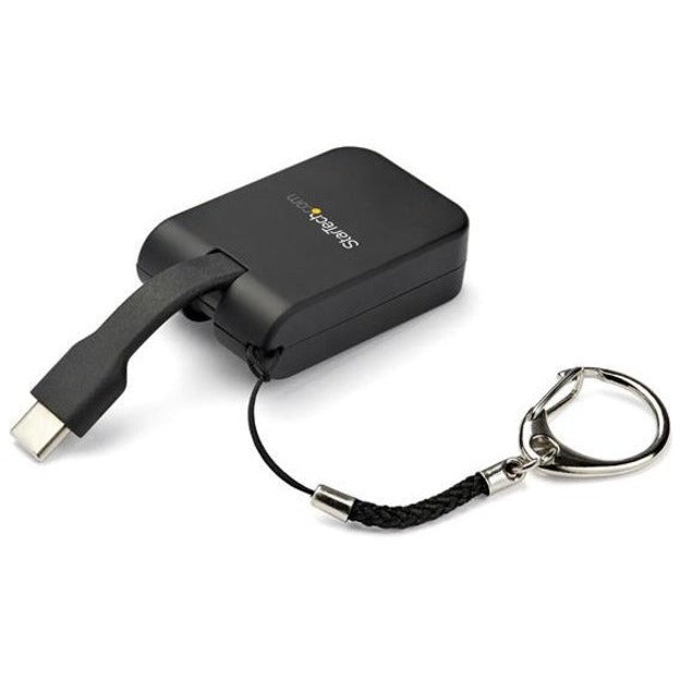 StarTech.com Compact USB C to DisplayPort 1.4 Adapter - 8K 60Hz DSC/4K USB Type-C to DP Video Converter w/ Keychain Ring - TB3 Compatible CDP2DPFC