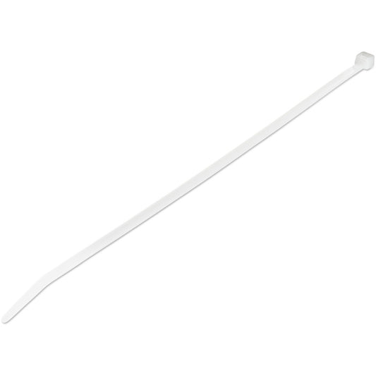 StarTech.com 10"(25cm) Cable Ties, 2-5/8"(68mm) Dia, 50lb(22kg) Tensile Strength, Nylon Self Locking Ties, UL Listed, 1000 Pack, White CBMZT10NK