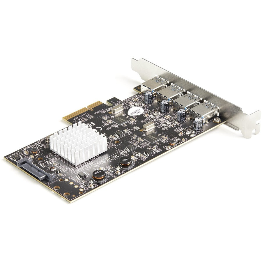 StarTech.com 4-Port USB PCIe Card - 10Gbps USB 3.2 Gen 2 Type-A PCI Express Expansion Card - 2 Controllers - 4xUSB - Windows/Mac/Linux PEXUSB314A2V2