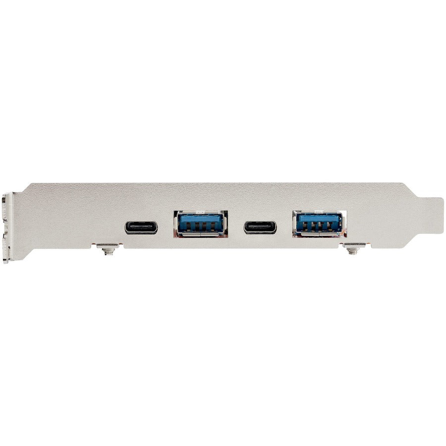 StarTech.com 4-Port USB PCIe Card, 10Gbps USB PCI Express Expansion Card with 2 Controllers, 2x USB-C & 2x USB-A ports (USB 3.2 Gen 2) PEXUSB312A2C2V