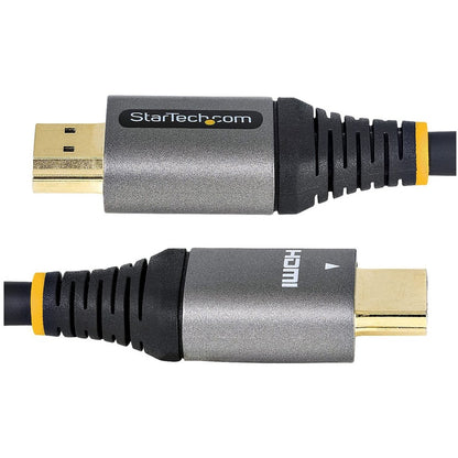 StarTech.com 6ft (2m) Premium Certified HDMI 2.0 Cable, High Speed Ultra HD 4K 60Hz HDMI Cable with Ethernet, HDR10, UHD HDMI Monitor Cord HDMMV2M