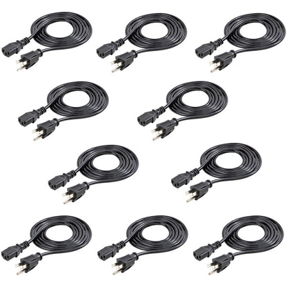 StarTech.com 6 ft Standard Computer Power Cord - NEMA5-15P to C13 - Power cable - 10 Pack PXT10110PK