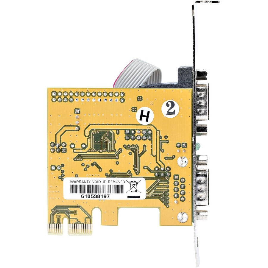 StarTech.com 2-Port PCI Express Serial Card, Dual Port PCIe to RS232 (DB9) Serial Card, 16C1050 UART, COM Retention, Windows & Linux 21050-PC-SERIAL-CARD