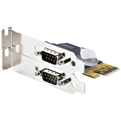 StarTech.com 2-Port PCI Express Serial Card, Dual Port PCIe to RS232 (DB9) Serial Card, 16C1050 UART, COM Retention, Windows & Linux 21050-PC-SERIAL-CARD