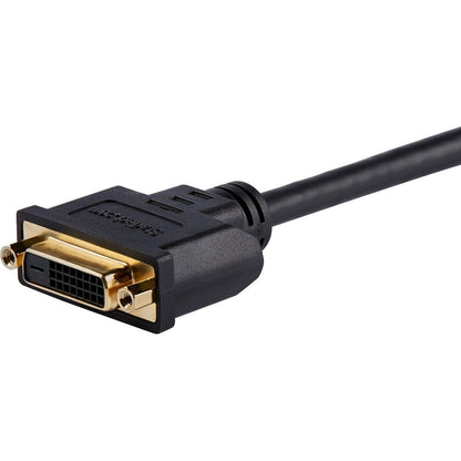 StarTech.com 8in (20cm) HDMI to DVI Adapter, DVI-D to HDMI (1920x1200p), 10 Pack, HDMI Male to DVI-D Female Cable, HDMI to DVI Cord, Black HDDVIMF8IN10PK