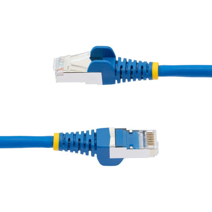 StarTech.com 8ft CAT6a Ethernet Cable, Blue Low Smoke Zero Halogen (LSZH) 10 GbE 100W PoE S/FTP Snagless RJ-45 Network Patch Cord NLBL-8F-CAT6A-PATCH