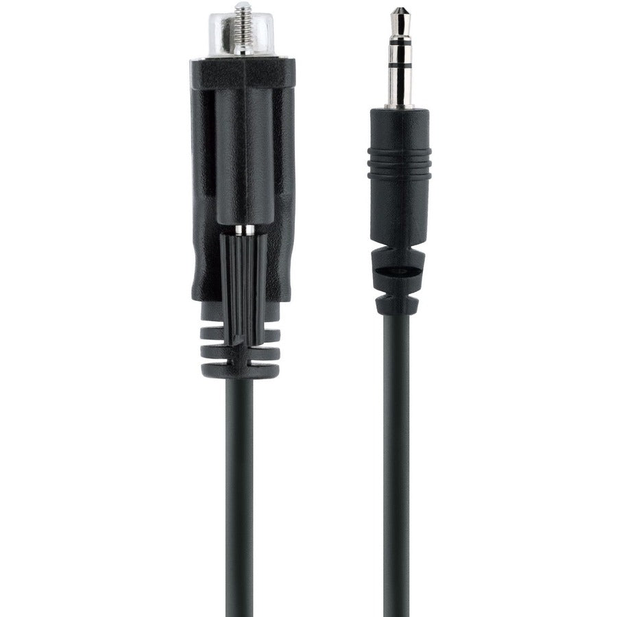 StarTech.com 3ft (1m) DB9 to 3.5mm Serial Cable for Serial Device Configuration, RS232 DB9 Male to 3.5mm for Calibrating via Audio Jack 9M351M-RS232-CABLE