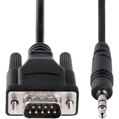 StarTech.com 3ft (1m) DB9 to 3.5mm Serial Cable for Serial Device Configuration, RS232 DB9 Male to 3.5mm for Calibrating via Audio Jack 9M351M-RS232-CABLE