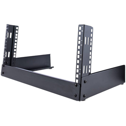 StarTech.com 4U 19" Desktop Open Frame Rack, 2-Post Free-Standing Network Rack, Switch/Patch Panel/AV/IT Equipment, 92.6lb / 42kg capacity RK4OD2