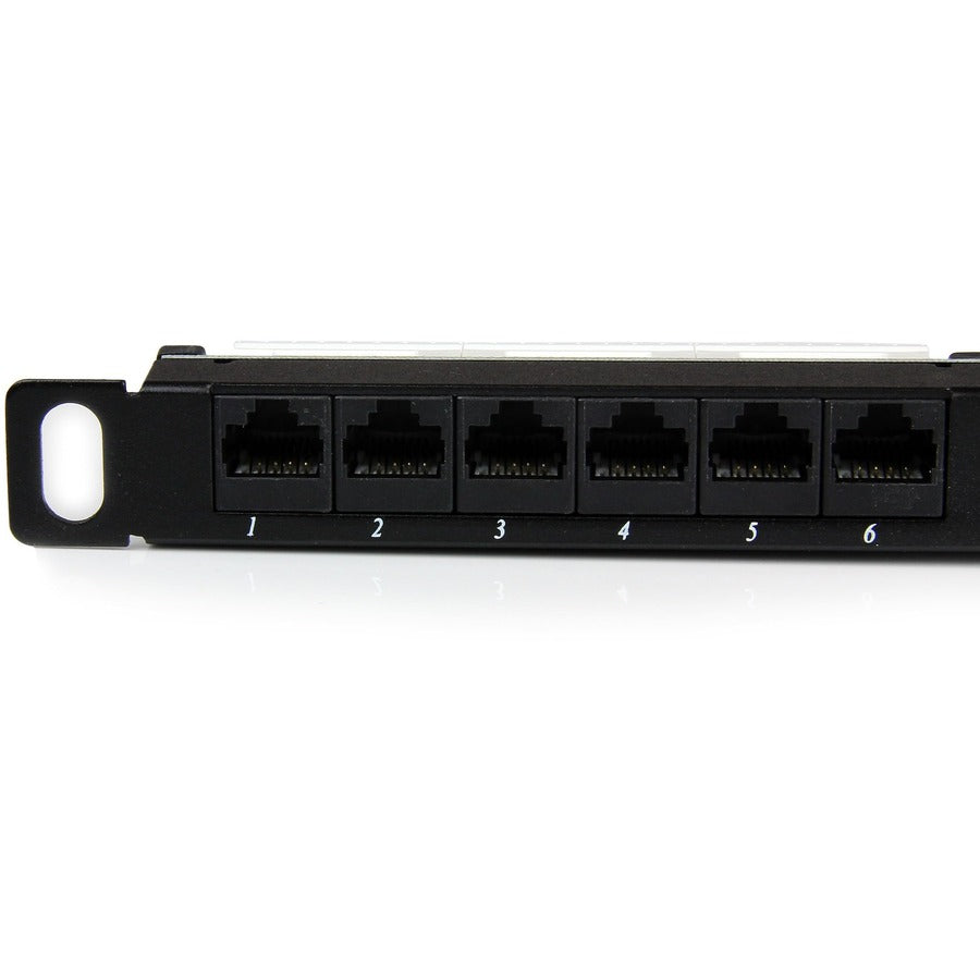 StarTech.com 24 Port 0.5U Cat5e Patch Panel - RJ45 Ethernet Rackmount Cat 5e 110 Patch Panel PANELHU24