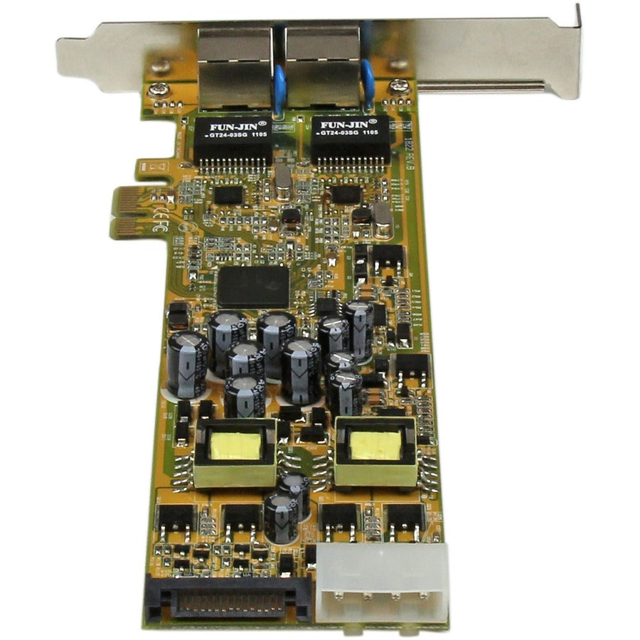 StarTech.com Dual Port PCI Express Gigabit Ethernet PCIe Network Card Adapter - PoE/PSE ST2000PEXPSE