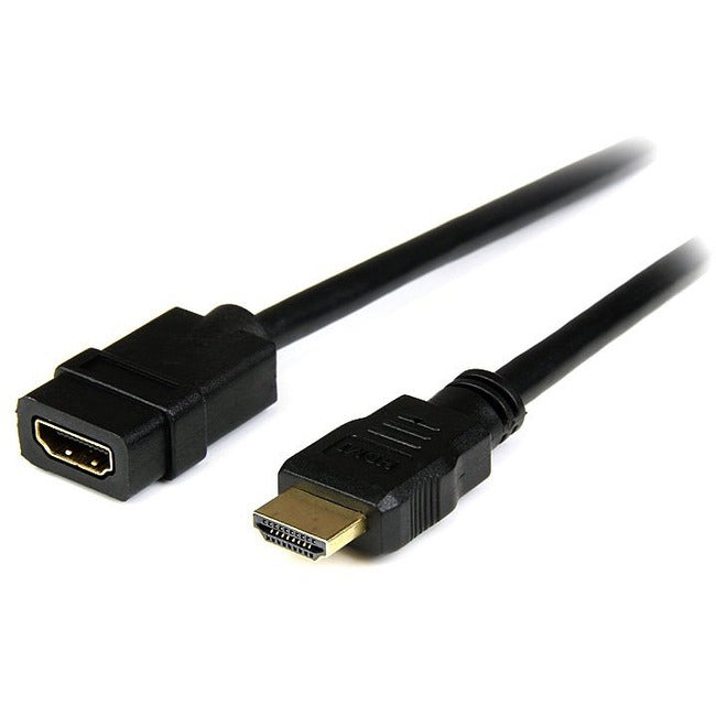 StarTech.com 2m HDMI Extension Cable, HDMI Male to Female Cable, 4K HDMI Cable Extender, 4K UHD HDMI Cable with Ethernet M/F, HDMI 1.4 HDEXT2M