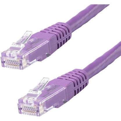 StarTech.com 6ft CAT6 Ethernet Cable - Purple Molded Gigabit - 100W PoE UTP 650MHz - Category 6 Patch Cord UL Certified Wiring/TIA C6PATCH6PL