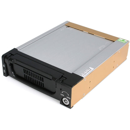 StarTech.com Aluminum Black SATA Hard Drive Drawer - Storage mobile rack - black DRW150SATBK