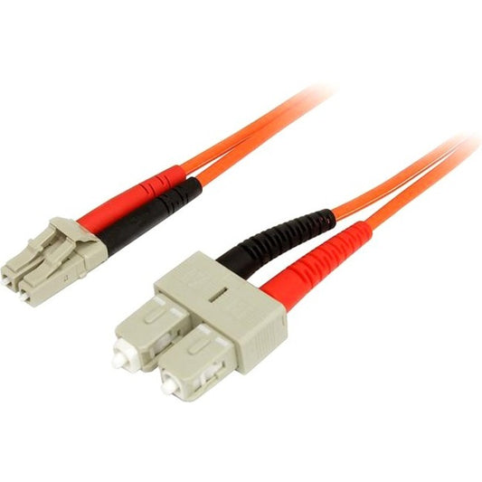 StarTech.com 5m Multimode 50/125 Duplex Fiber Patch Cable LC - SC 50FIBLCSC5