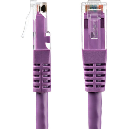 StarTech.com 20ft CAT6 Ethernet Cable - Purple Molded Gigabit - 100W PoE UTP 650MHz - Category 6 Patch Cord UL Certified Wiring/TIA C6PATCH20PL