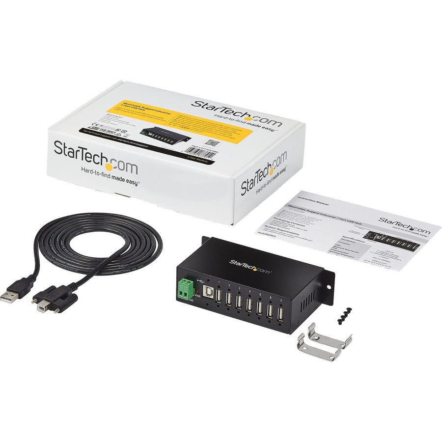 StarTech.com Mountable Rugged Industrial 7 Port USB 2.0 Hub ST7200USBM