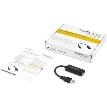 StarTech.com USB 3.0 to VGA Video Adapter with On-board Driver Installation - 1920x1200 USB32VGAV