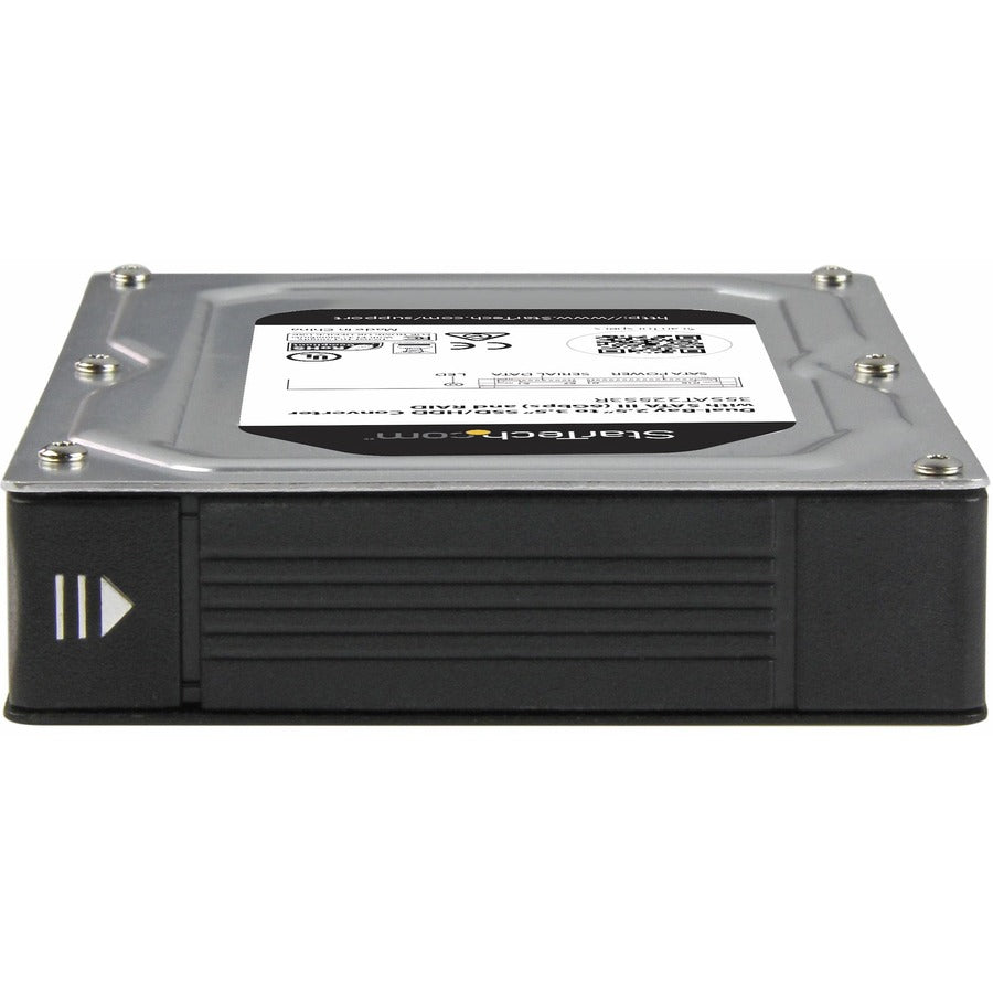 StarTech.com Dual-Bay 2.5in to 3.5in SATA Hard Drive Adapter Enclosure with RAID - Supports SATA III & RAID 0, 1, Spanning, JBOD Aluminum 35SAT225S3R