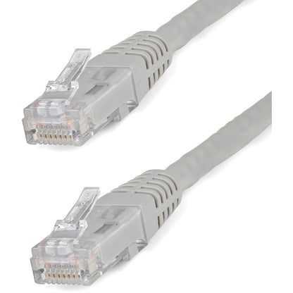 StarTech.com 25ft CAT6 Ethernet Cable - Gray Molded Gigabit - 100W PoE UTP 650MHz - Category 6 Patch Cord UL Certified Wiring/TIA C6PATCH25GR