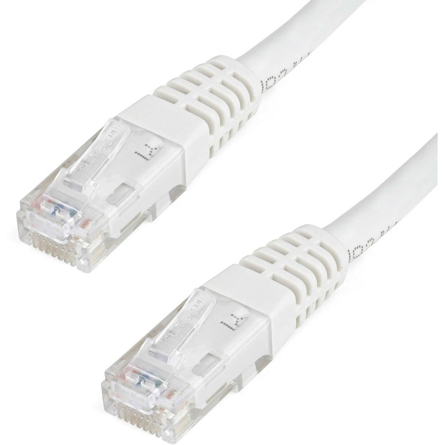 StarTech.com 20ft CAT6 Ethernet Cable - White Molded Gigabit - 100W PoE UTP 650MHz - Category 6 Patch Cord UL Certified Wiring/TIA C6PATCH20WH