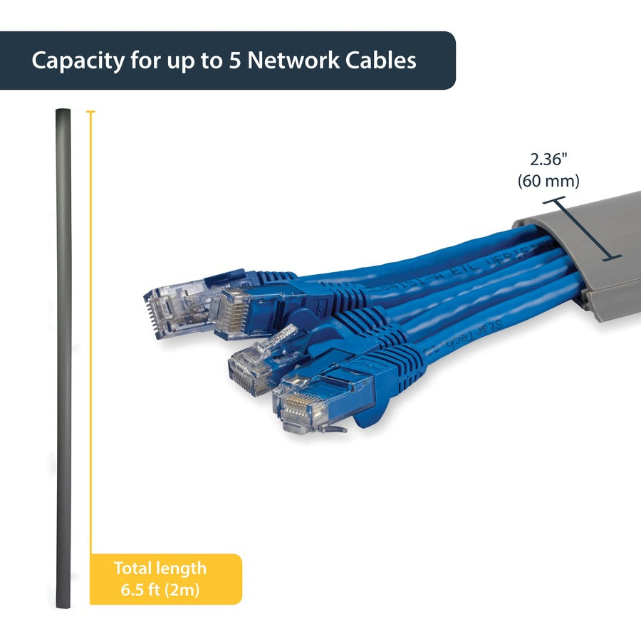 StarTech.com 6 ft 2in Wide Grey Floor Cable Duct with Guard RD50_2