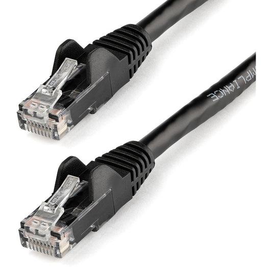 StarTech.com 150ft CAT6 Ethernet Cable - Black Snagless Gigabit - 100W PoE UTP 650MHz Category 6 Patch Cord UL Certified Wiring/TIA N6PATCH150BK