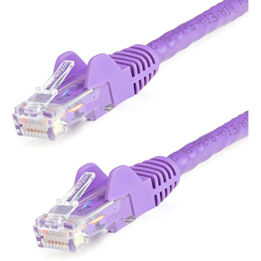 StarTech.com 30ft CAT6 Ethernet Cable - Purple Snagless Gigabit - 100W PoE UTP 650MHz Category 6 Patch Cord UL Certified Wiring/TIA N6PATCH30PL