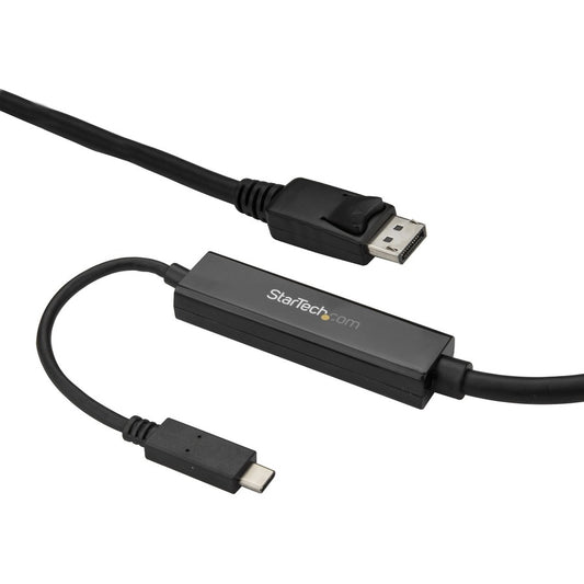 StarTech.com 9.8ft/3m USB C to DisplayPort 1.2 Cable 4K 60Hz - USB Type-C to DP Video Adapter Monitor Cable HBR2 - TB3 Compatible - Black CDP2DPMM3MB