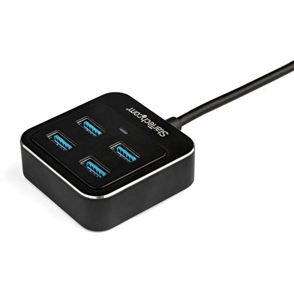 StarTech.com 4 Port USB C Hub - USB-C to 4xUSB-A - 10Gbps USB 3.2 Gen 2 Type-C Hub - USB Bus Powered - Portable/Laptop USB Adapter Hub HB31C4AB