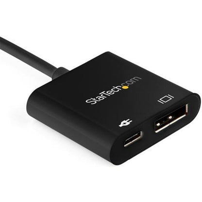 StarTech.com USB C to DisplayPort Adapter with 60W Power Delivery Pass-Through - 8K/4K USB Type-C to DP 1.4 Video Converter w/ Charging CDP2DP14UCPB