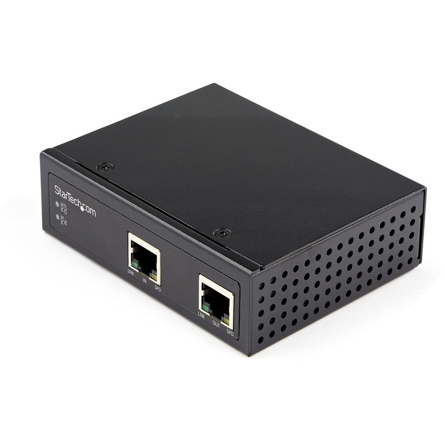 Star Tech.com Industrial Gigabit PoE Extender - 60W 802.3bt PoE++ 100m/330ft - Power Over Ethernet Network Range Extender - IP-30 Hardened POEEXT1G60W