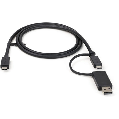 StarTech.com 3ft/1m USB-C Cable with USB-A Adapter Dongle, USB-C to C (10Gbps/PD), USB-A to C (5Gbps), 2-in-1 USB C Cable for Hybrid Dock USBCCADP