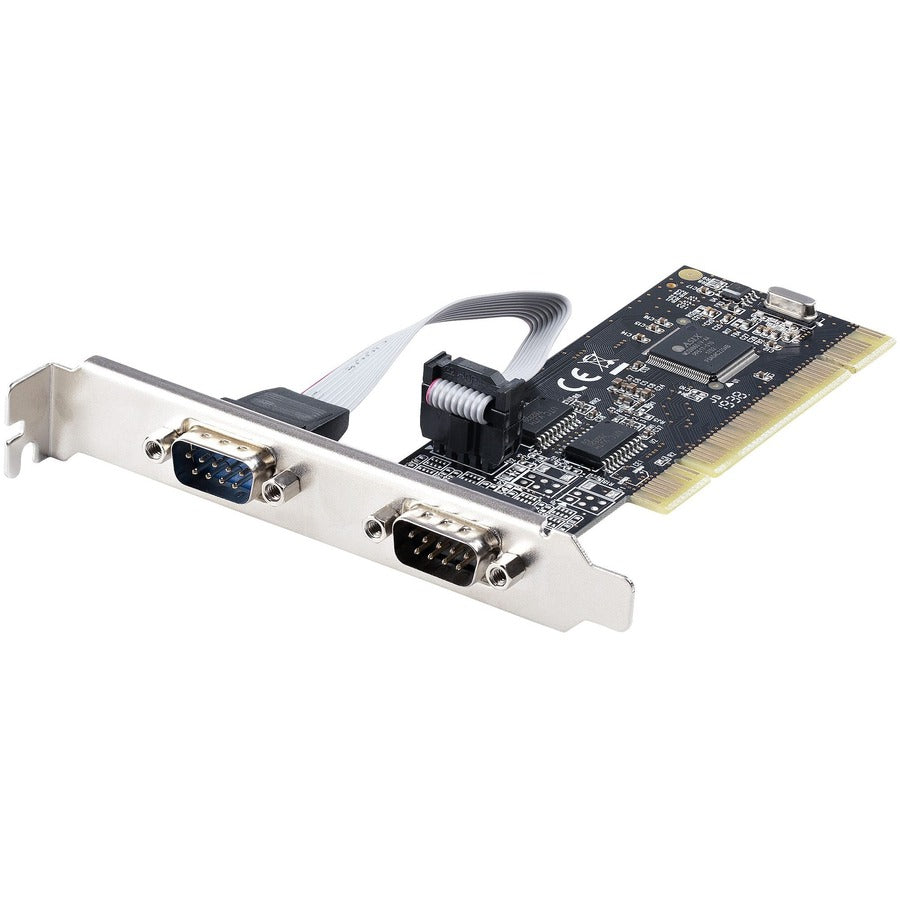 StarTech.com 2-Port PCI RS232 Serial Adapter Card, Dual Serial DB9 Ports, Expansion/Controller Card, Windows/Linux, Standard/Low Profile PCI2S5502