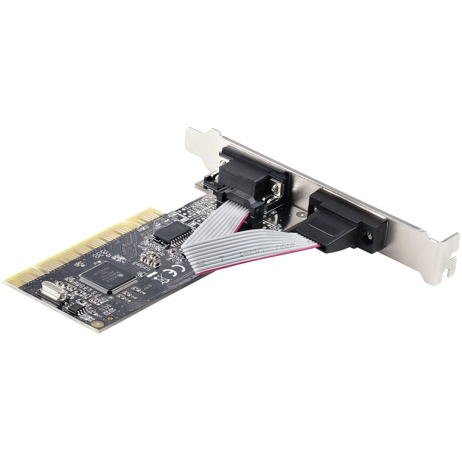 StarTech.com 2-Port PCI RS232 Serial Adapter Card, Dual Serial DB9 Ports, Expansion/Controller Card, Windows/Linux, Standard/Low Profile PCI2S5502