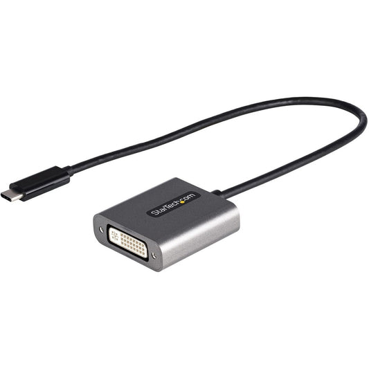 StarTech.com USB C to DVI Adapter, 1920x1200p, USB Type-C to DVI-D Adapter Dongle, USB-C to DVI Display/Monitor Video Converter, 12" Cable CDP2DVIEC