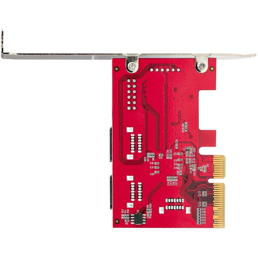 StarTech.com SATA PCIe Card, 6 Port PCIe SATA Expansion Card, 6Gbps SATA Adapter, Stacked SATA Connectors, PCI Express to SATA Converter 6P6G-PCIE-SATA-CARD