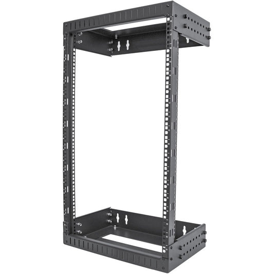 StarTech.com 2-Post 18U Heavy-Duty Wall Mount Network Rack, 19" Open Frame Server Rack with Adjustable Depth, Data Rack for IT Equipment~ RACK-18U-20-WALL-OA