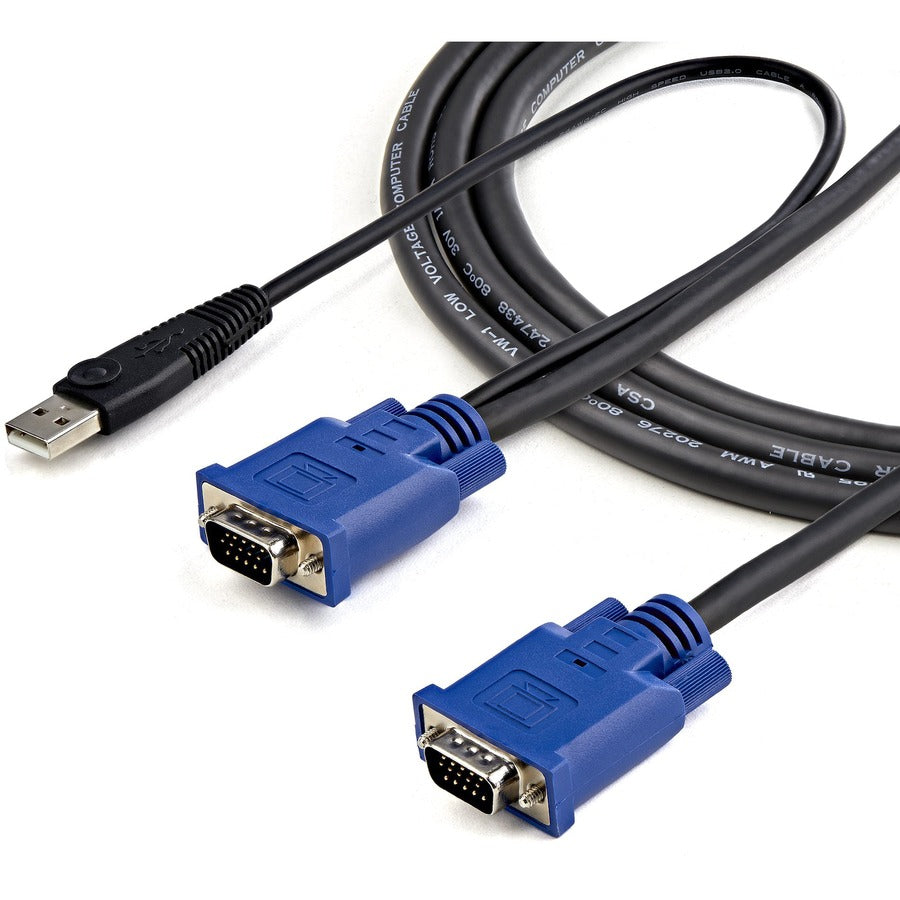 StarTech.com 2-in-1 - Video / USB cable - 4 pin USB Type A, HD-15 (M) - HD-15 (M) - 3.05 m SVECONUS10