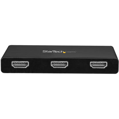 StarTech.com 3-Port USB-C Multi-Monitor Adapter, Type-C to 3x HDMI MST Hub, Triple 1080p HDMI Laptop Display Extender / Splitter, Windows MSTCDP123HD