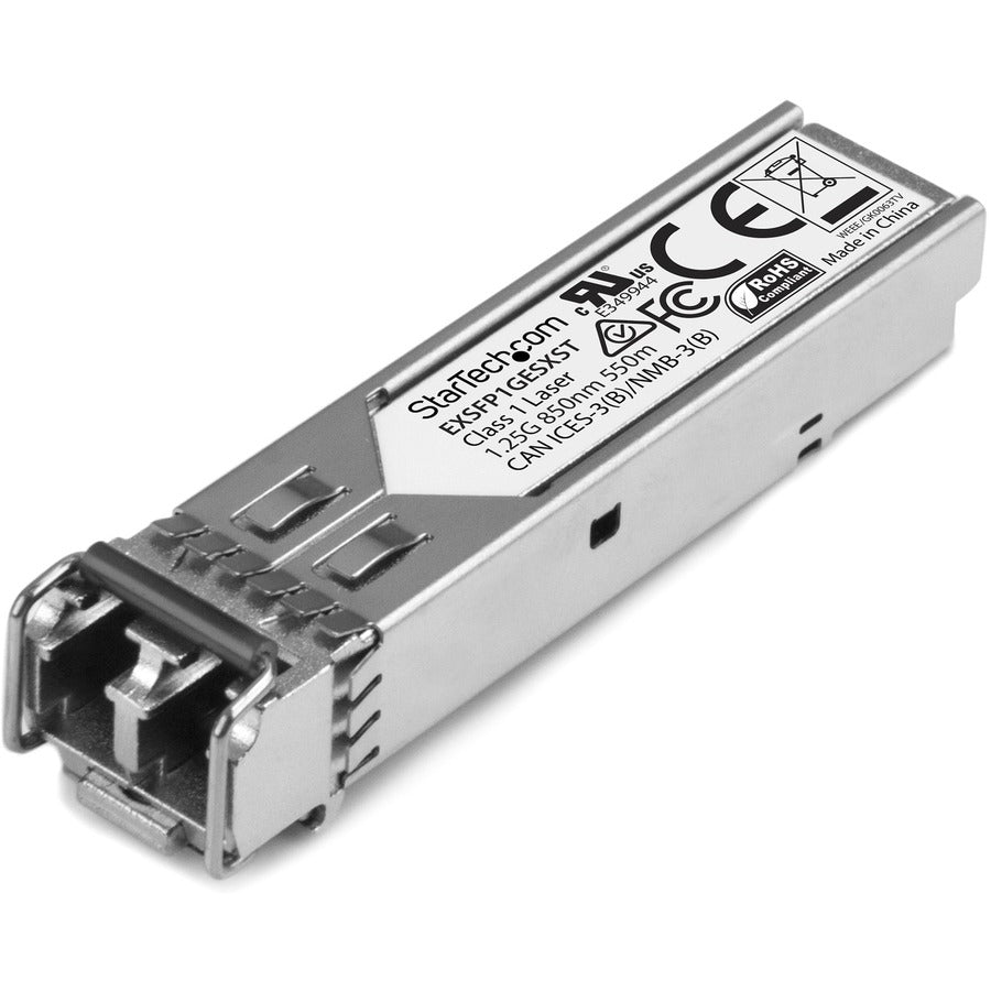 StarTech.com Juniper EX-SFP-1GE-LX Compatible SFP Module - 1000BASE-LX - 1GE SFP 1GbE Single Mode Fiber SMF Optic Transceiver 10km DDM EXSFP1GELXST