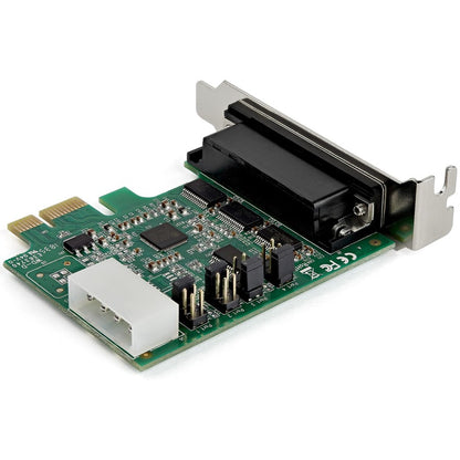 StarTech.com 4-port PCI Express RS232 Serial Adapter Card - PCIe Serial DB9 Controller Card 16950 UART - Low Profile - Windows/Linux PEX4S953LP