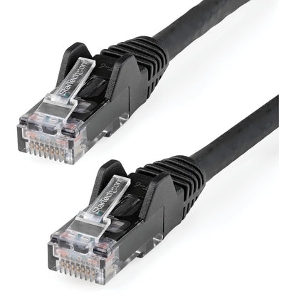 StarTech.com 3m(10ft) CAT6 Ethernet Cable, LSZH (Low Smoke Zero Halogen) 10 GbE Snagless 100W PoE UTP RJ45 Black Network Patch Cord, ETL N6LPATCH10BK