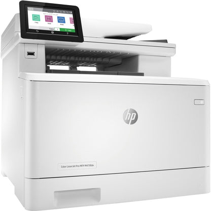 HP LaserJet Pro M479 M479fdn Laser Multifunction Printer-Color-Copier/Fax/Scanner-28 ppm Mono/Color Print-38400x600 Print-Automatic Duplex Print-50000 Pages Monthly-300 sheets Input-Color Scanner-1200 Optical Scan-Color Fax-Gigabit Ethernet W1A79A#BGJ