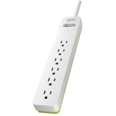 APC by Schneider Electric Essential SurgeArrest PE66W, 6 Outlets, 6 Foot Cord, 120V, White PE66W