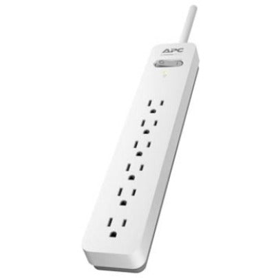 APC by Schneider Electric Essential SurgeArrest 6 Outlet 6 Foot Cord 120V, White and Grey PE66WG