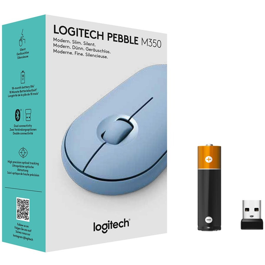 Logitech Pebble Wireless Mouse M350 910-005773