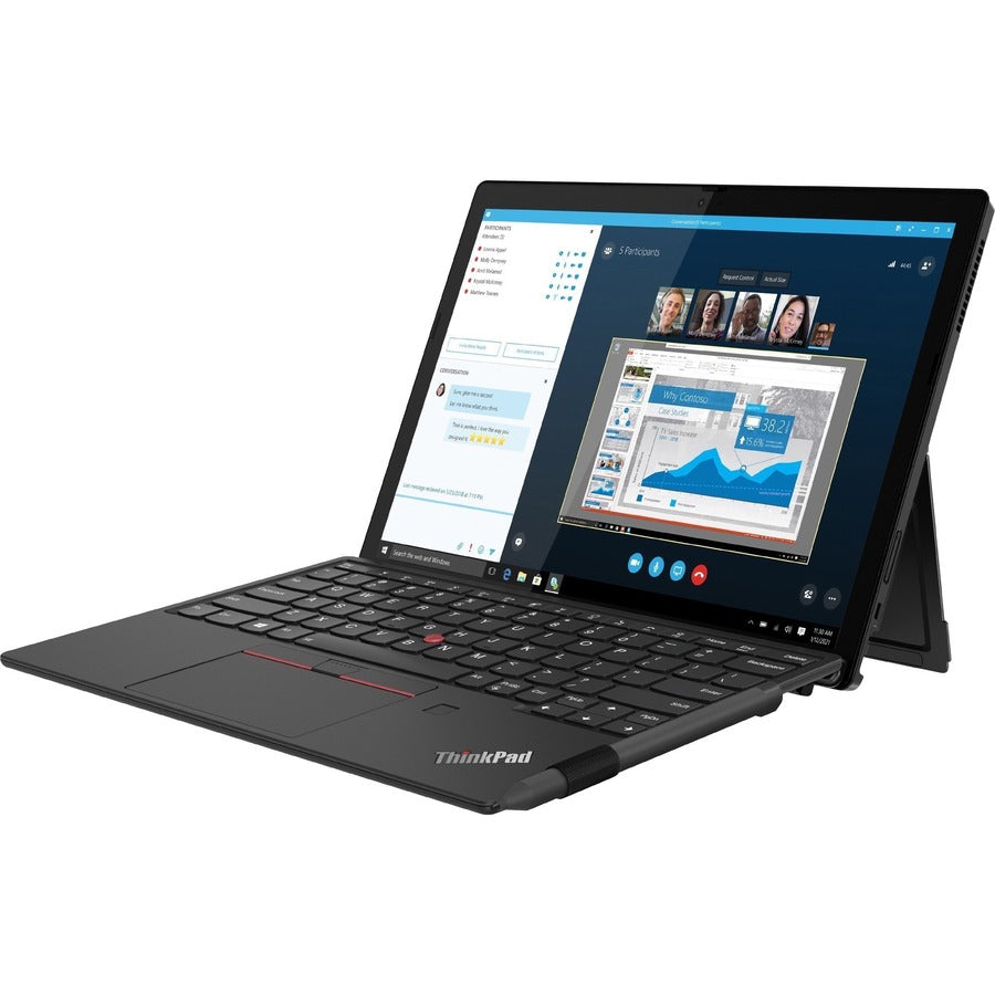 Lenovo ThinkPad X12 Detachable Gen 1 20UW006RCA 12.3" Touchscreen Detachable 2 in 1 Notebook - Full HD - 1920 x 1080 - Intel Core i7 11th Gen i7-1180G7 Quad-core (4 Core) 2.20 GHz - 16 GB Total RAM - 16 GB On-board Memory - 512 GB SSD - Black 20UW006RCA