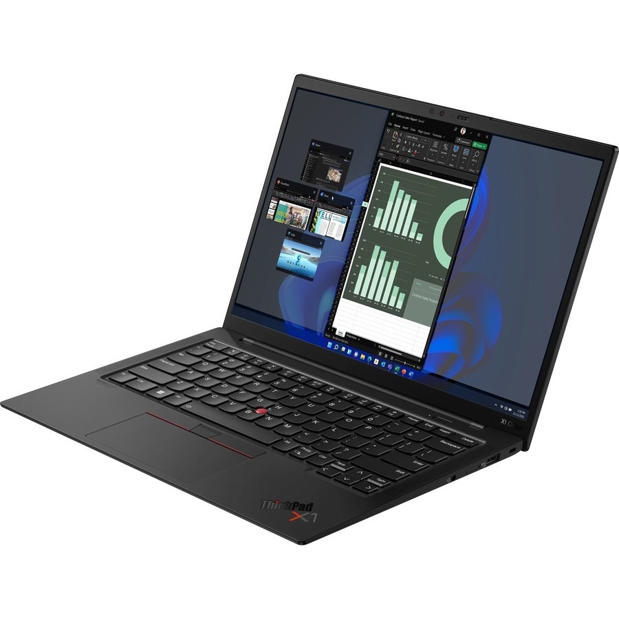 Lenovo ThinkPad X1 Carbon Gen 10 21CB00BXUS 14" Touchscreen Ultrabook - WUXGA - 1920 x 1200 - Intel Core i7 12th Gen i7-1265U Deca-core (10 Core) 1.80 GHz - Intel Evo Platform - 16 GB Total RAM - 16 GB On-board Memory - 1 TB SSD - Black Paint 21CB00BXUS